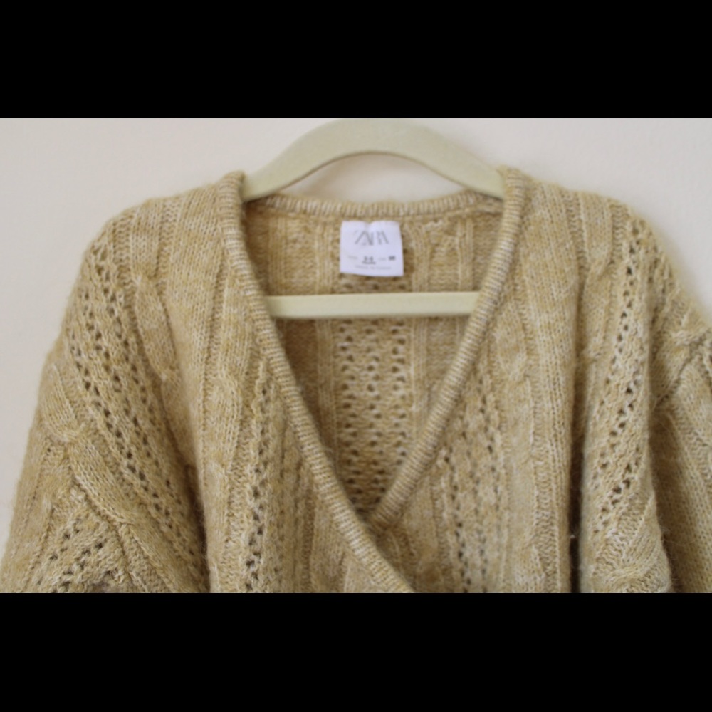 Zara Knit Tied Wrap Cardigan 2-3 years